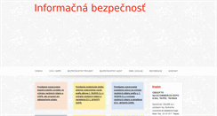 Desktop Screenshot of informacnabezpecnost.sk